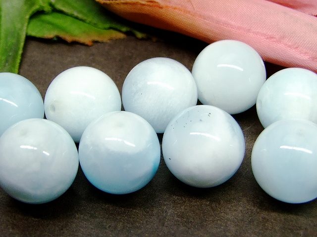 ≪g3-1002A≫今月30％OFF アイスラリマー 14mm AA 1粒売り●鑑別済・本物保証●送料無料●ドミニカ共和国産●天然石●パワーストーン