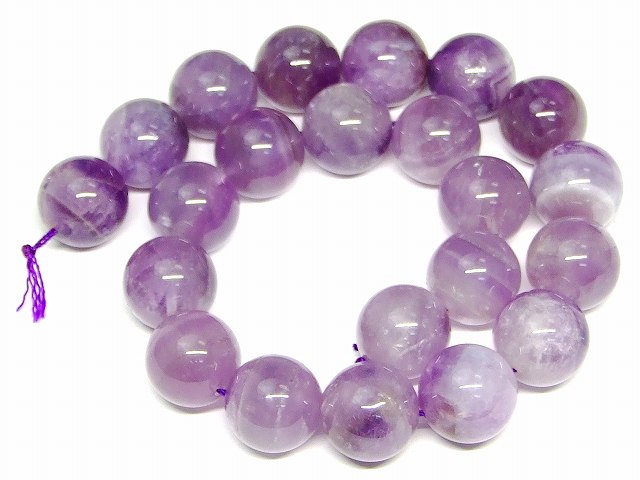 g3-562　　18mm A ケープアメジスト エレスチャルアメジスト 1連39cm 通し針、解説書、1mゴム付き 送料無料 南アフリカ共和国産 天然石 パワーストーン
