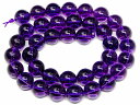 ≪g3-58D≫●10mm●アメジスト●送料無料●1連38cm 通し針、解説書、1mゴム付き●天然石●パワーストーン●5A●紫水晶●ブラジル産