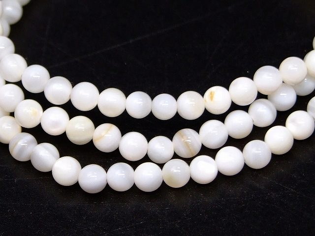 ≪43990≫ 今月の半額 4mm AA 白マザーオブパール 送料無料有 蛋白石 ブレスレット ...