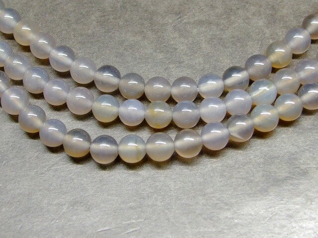 ≪g3-991A≫●6mm●AA●グレーアゲート●メノウ●瑪瑙●1連37cm 通し針、解説書、1mゴム付き●送料無料有●ブラジル産●天然石●パワーストーン●