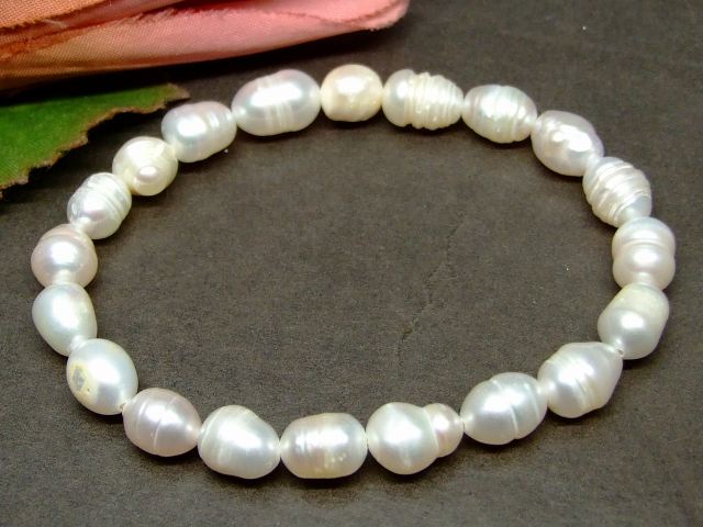 ≪g3-1696D≫今月20％OFF●7mm～10mm●淡水パール バロック●内径16cm●ブレス●送料無料...