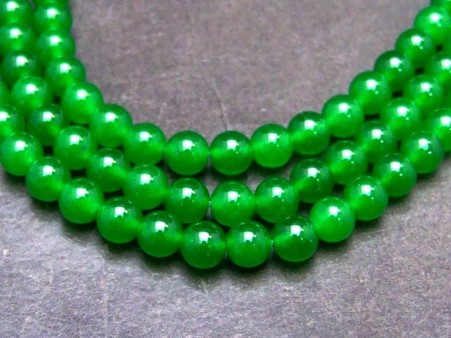 ≪g3-1C≫●6mm●濃緑翡翠 ヒスイ ジェード ジェイド●送料無料有●天然石●1連38cm 通し針、解説書、1mゴム付き●中国産●天然石●パワーストーン●