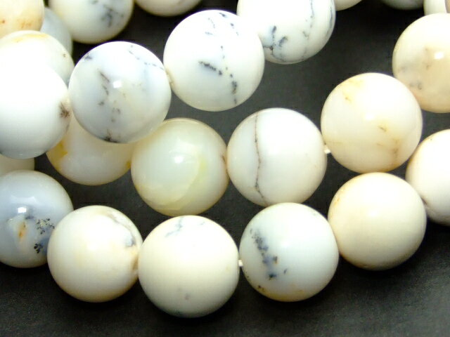 ≪g3-1993S≫●12mm●デンドリチック イエロー オパール●ブレスレット 内径17cm●送料無料●ブラジル産●天然石●パワーストーン