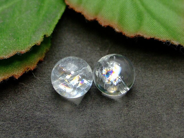 乐天商城 - g3-305Y 9mm～10mm AA 1粒売り 虹入り アイリスクォーツ 水晶 クリスタル クォーツ 丸玉 送料無料有 ブラジル産 天然石 パワーストーン