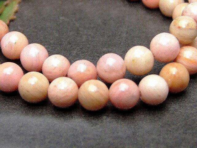 51866　　 6mm A ピーモンタイト ブレスレット 内径16cm ポーチ付き 送料無料有 楽天最安値に挑戦 天然石 パワーストーン