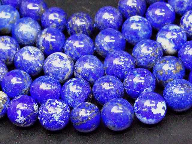 68749　　ラピスラズリ 9mm AA 瑠璃石 1連39cm 通し針、解説書、1mゴム付き 鑑別済・本物保証 送料無料 天然石 パワーストーン