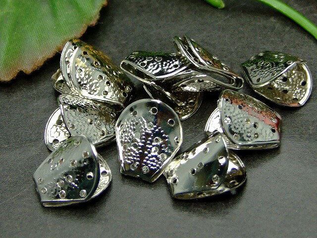 P1185H　　座金 13mm×11mm 10個セット クローム パーツ 在庫処分 送料無料有 楽天最安値に挑戦 天然石 パワーストーンアクセサリー作りに