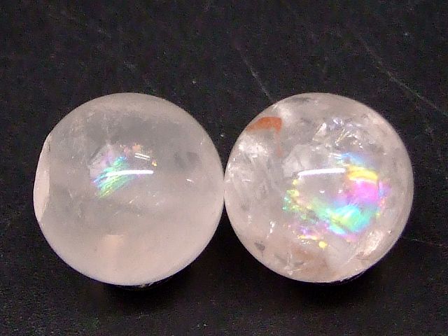 乐天商城 - 68933　　今月の半額 わけあり 虹入り ライモナイト 12mm 1粒売り リモナイトインクォーツ オーロラクォーツ 褐鉄鉱 送料無料有 天然石 パワーストーン