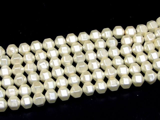 乐天商城 - H3-29H　　工場処分品特価 今月半額以下 わけあり 6本セット ヘマタイト アイボリー 磁気あり 8mm 磁有 1連40cm 通し針、解説書、1mゴム付き イギリス産 天然石 パワーストーン