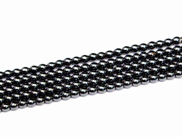 68497　　今月の半額 わけあり 2mm ヘマタイト 磁気なし 磁無 1連39cm 通し針、解説書、1mゴム付き 送料無料有 イギリス産 天然石 パワーストーン