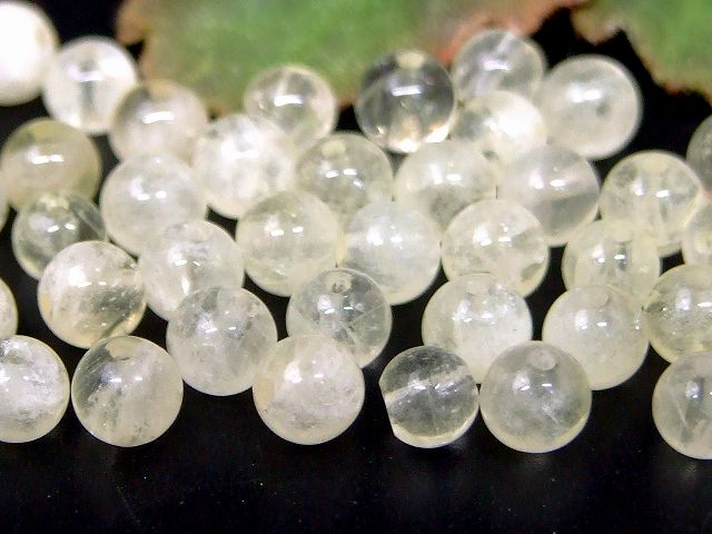 68627　　今月の半額 わけあり レモンクォーツ 檸檬水晶 4mm〜5mm 10粒セット 送料無料有 ブラジル産 天然石 パワーストーン