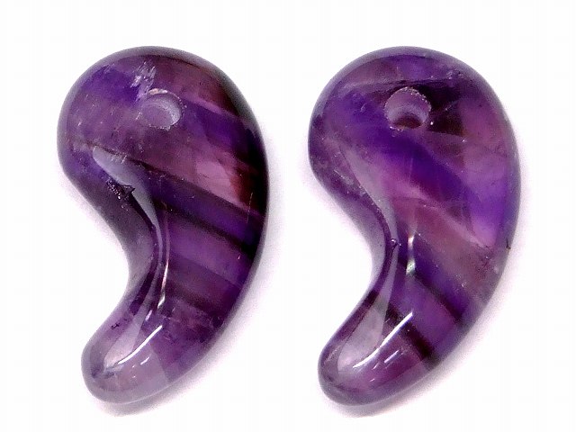 Fortune Telling - 68591　　今月の半額 わけあり 勾玉 31mm×17mm 1個売り フローライト 蛍石 送料無料有 天然石 パワーストーン