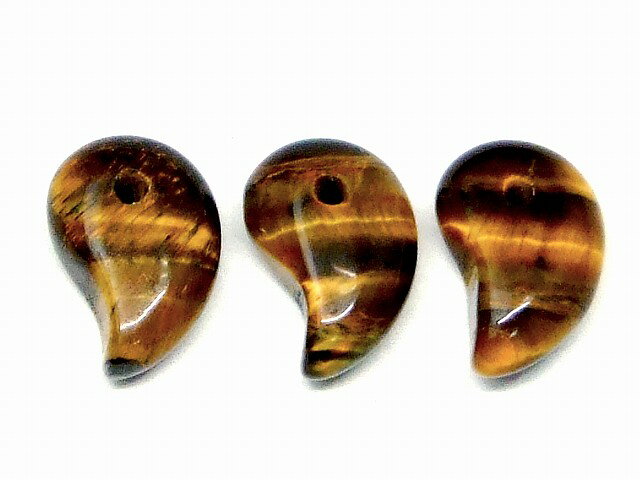 乐天商城 - 68660　　勾玉 タイガーアイ 10mm×6mm AA 1個売り 虎目石 送料無料有 天然石 パワーストーン