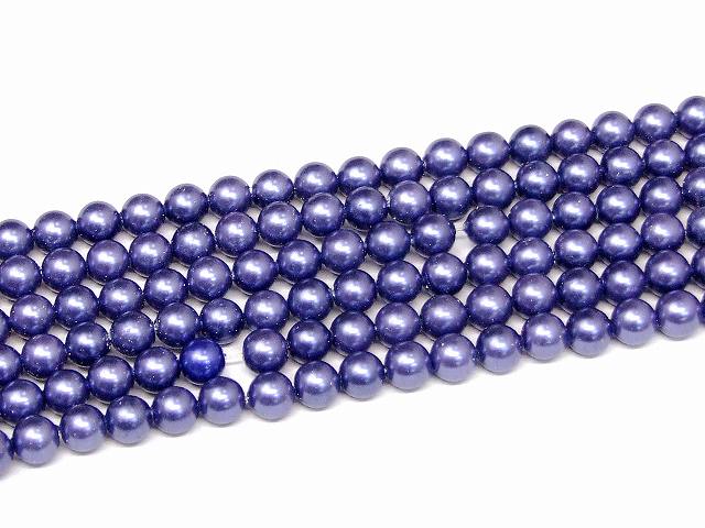 乐天商城 - H3-24　　工場処分品特価 今月半額以下 わけあり ヘマタイト 藤色 磁気あり 6mm 磁有 1連39cm 通し針、解説書、1mゴム付き 送料無料有 イギリス産 天然石 パワーストーン