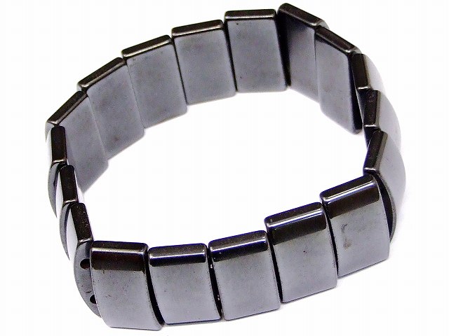 g3-836G　　今月半額 わけあり ヘマタイト 磁気あり 磁有 20mm×10mm バングル 内径19cm ブレスレット 送料無料有 イギリス産 天然石 パワーストーン