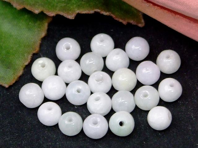 68090　　今月の半額 わけあり ミャンマー翡翠 ヒスイ 5mm〜6mm 1粒売り 鑑別済 本物保証 送料無料有 ミャンマー産 天然石 パワーストーン