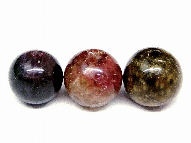 68089　　今月の半額 わけあり ミックストルマリン 8mm 1粒売り 電気石 送料無料有 ブラジル産 天然石 パワーストーン