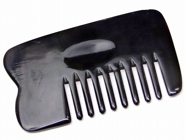 68153　　今月30％OFF わけあり かっさプレート 100mm×56mm 櫛型 くし 牛角 頭・顔・ボディのリンパマ..