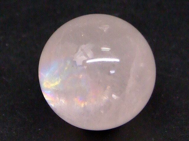 68965　　 虹入り ファントム ローズクォーツ 球 A 16mm 1個売り 紅水晶 丸玉 穴なし ブラジル産 送料無料 天然石 パワーストーン