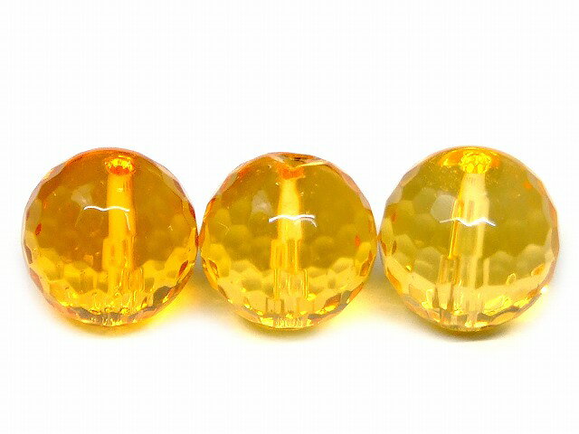 乐天商城 - 68465　　今月の半額 わけあり シトリン 黄水晶 12mm 1粒売り 128面カット ブラジル産 送料無料有 天然石 パワーストーン