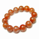 54372 16mm~17mm AAA ナンホーンメノウ ナンホーンアゲート 南紅瑪瑙 ブレスレット 内径20cm ポーチ付き 送料無料 ブラジル産 天然石 ...
