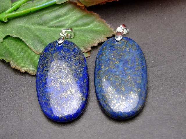 g3-800F　　1個売り 22mmx40mm AA ラピスラズリ 瑠璃石 ペンダントトップ 送料無料 パキスタン産 天然..