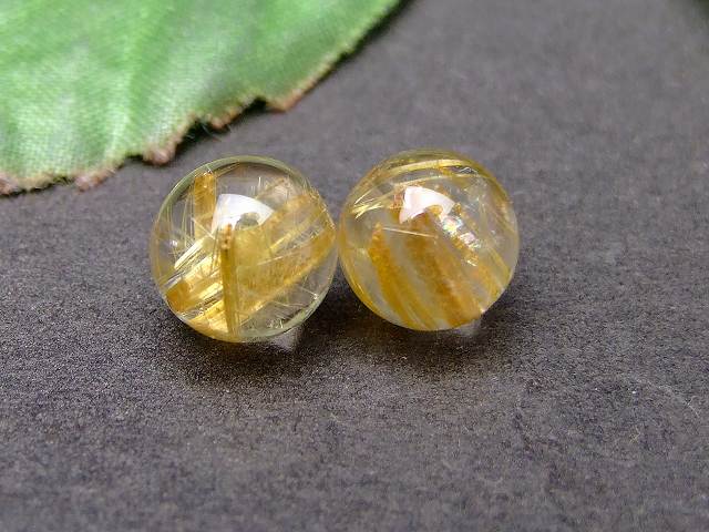 55154　　今月の半額 1粒売り 7mm～8mm AAA タイチンルチルクォーツ 針水晶 送料無料 ブラジル産 天然石 パワーストーン