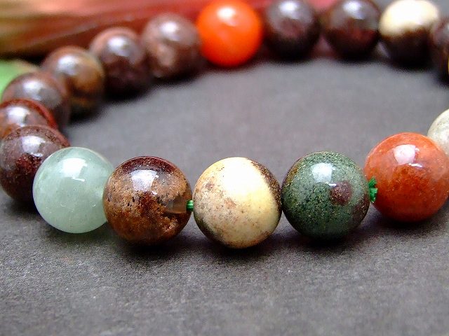 57549　9mm ガーデンクォーツ 水晶 ブレスレット 内径17cm ポーチ付き 送料無料 鑑別済・本物保証 ブラジル産 天然石 パワーストーン