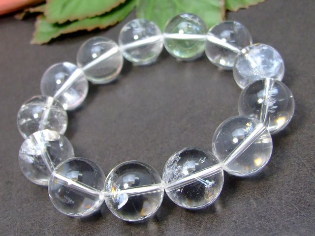 56679 　アイリスクォーツ 16mm AA 虹入り レインボー入り 水晶 ブレスレット 内径17cm ポーチ付き 送料無料 ヒマラヤ産 天然石 パワーストーン