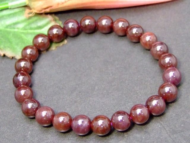 g3-510K　　スターガーネット 8mm AAA ブレスレット 内径選択可能 送料無料 インド産 天然石 パワーストーン