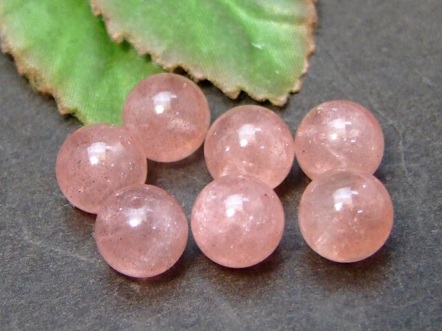 g3-651Q　　ストロベリークォーツ 10mm A 1粒売り 苺水晶 送料無料有 ブラジル産 天然石 パワーストーン