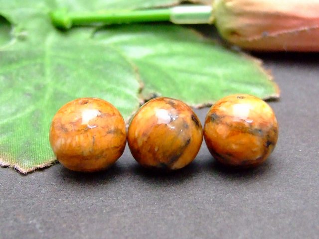 g3-2229C　　わけあり 硅化木 12mm 1粒売り 木化石 送料無料有 天然石 パワーストーン