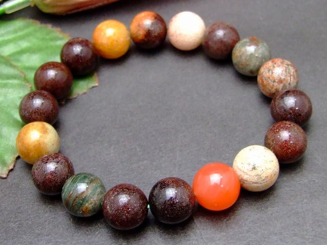 57583　　11mm〜12mm ガーデン 水晶 ガーデンクォーツ ブレスレット 内径17cm 鑑別済・本物保証 ポーチ付き 送料無料 天然石 パワーストーン