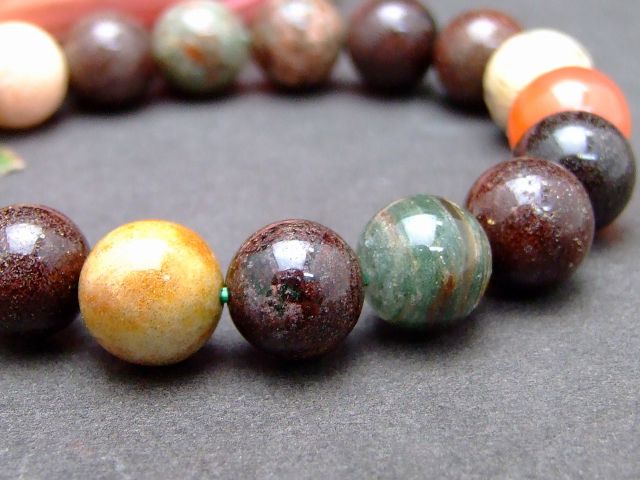 57583　　11mm〜12mm ガーデン 水晶 ガーデンクォーツ ブレスレット 内径17cm 鑑別済・本物保証 ポーチ付き 送料無料 天然石 パワーストーン