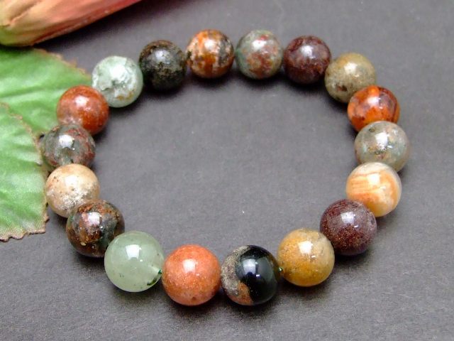 57584　　11mm ガーデン 水晶 ガーデンクォーツ ブレスレット 内径17cm 鑑別済・本物保証 ポーチ付き 送料無料 天然石 パワーストーン