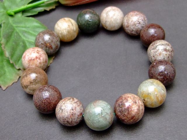 57628　　15mm ガーデン 水晶 ガーデンクォーツ ブレスレット 内径19cm 鑑別済・本物保証 ポーチ付き 送料無料 天然石 パワーストーン