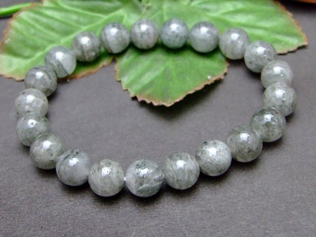 g3-2167M　　10mm ガーデンクォーツ 水晶 AA ブレスレット ポーチ付き 送料無料 ブラジル産 天然石 パワーストーン