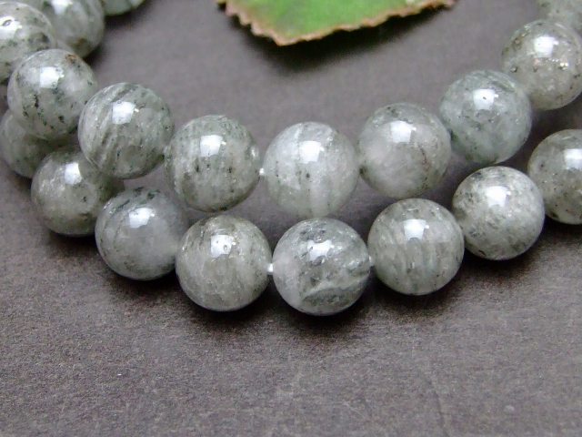 g3-2167M　　10mm ガーデンクォーツ 水晶 AA ブレスレット ポーチ付き 送料無料 ブラジル産 天然石 パワーストーン