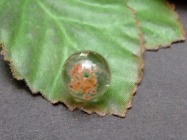 57910　　水晶 11mm A 鉱物入り 1粒売り クリスタル クォーツ 送料無料 ブラジル産 天然石 パワーストーン