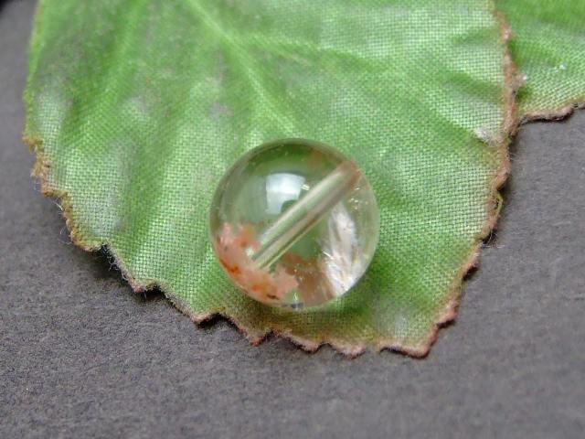 57910　　水晶 11mm A 鉱物入り 1粒売り クリスタル クォーツ 送料無料 ブラジル産 天然石 パワーストーン