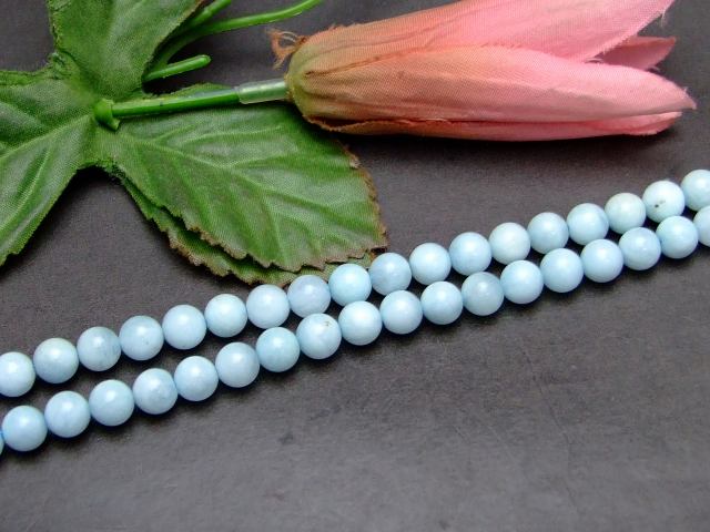 58020　　今月の半額 アクアマリン 7mm AA 1連39cm 通し針、解説書、1mゴム付き 鑑別済 本物保証 送料無料 天然石 パワーストーン
