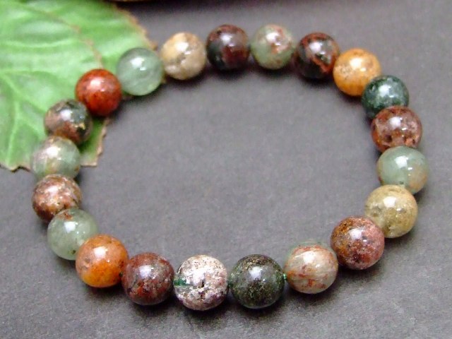 57533　　ガーデンクォーツ 水晶 9mm ブレスレット 内径17cm ポーチ付き 送料無料 天然石 パワーストーン