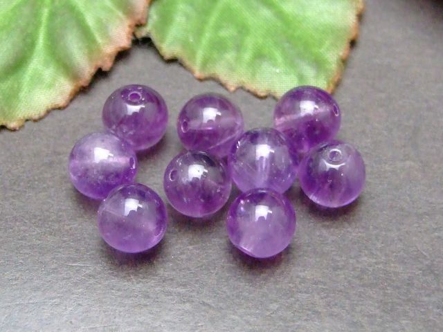 g3-558H　　アメジスト 紫水晶 8mm AA 1粒売り 送料無料有 ブラジル産 天然石 パワーストーン