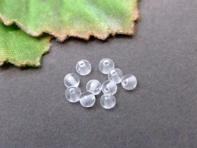 59394　　2mm A 10粒セット 水晶 クリスタル クォーツ 送料無料有 ブラジル産 天然石 パワーストーン