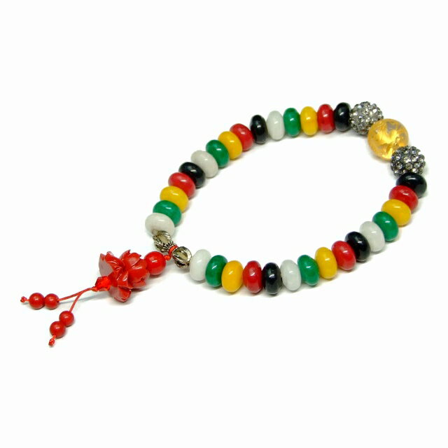 g3-2963X　　今月の半額 4mm〜12mm A 水晶 龍彫 朱砂 辰砂 金属飾り ブレスレット 内径17cm ポーチ付き 送料無料 天然石 パワーストーン