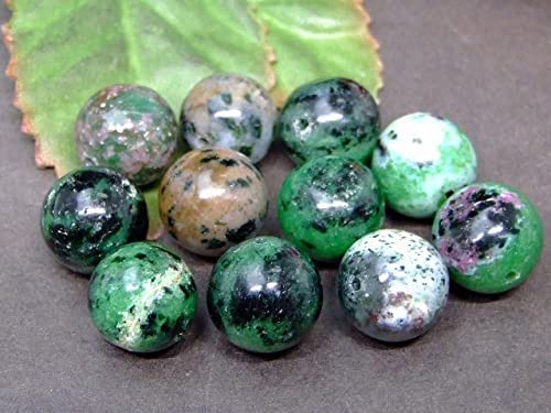 60371　　今月の半額 わけあり ルビーインゾイサイト 12mm〜13mm 1粒売り 送料無料有 天然石 パワーストーン