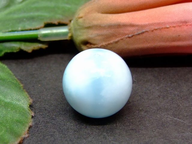 60571　　今月の半額 ラリマー 17mm AA 1粒売り 鑑別済・本物保証 ドミニカ共和国産 送料無料 天然石 パワーストーン