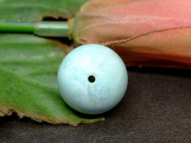 61415　　今月80％off わけあり ラリマー 16mm 1粒売り ドミニカ共和国産 鑑別済 本物保証 送料無料 天然石 パワーストーン