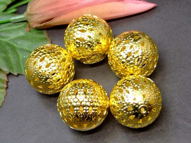 61362　　今月80%OFF 座金 25mm 1個売り 金 ゴールド 透かし 飾り パーツ 在庫処分 送料無料有 天然石 パワーストーン